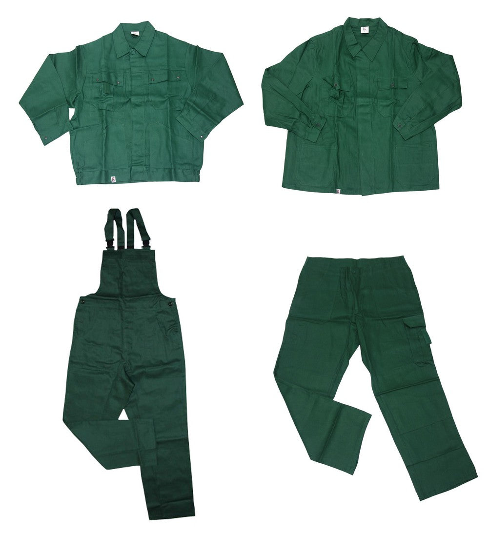 Arbeitskleidung Jacke Hose grün 1B-Ware robust waschbar bei 60 Grad
