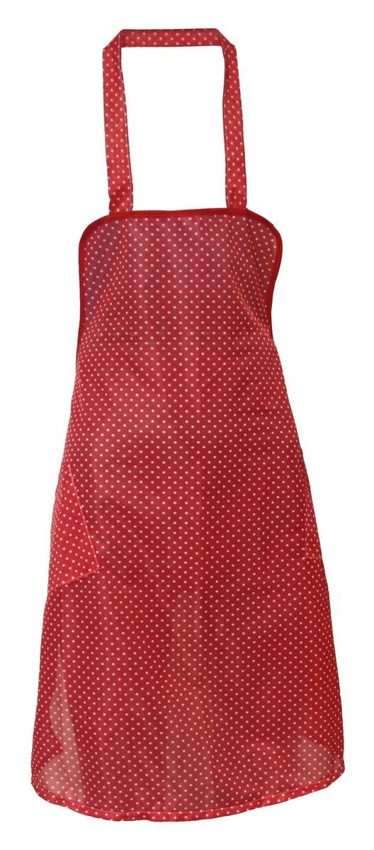 Latzschürze Trägerschürze Schürze Dederon Polyester Punkte