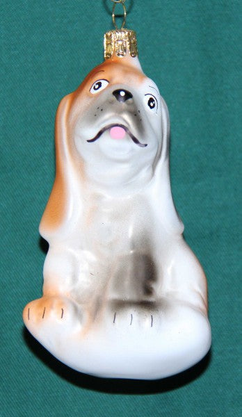 Christbaumschmuck Hund Figur aus Glas Baumschmuck Weihnachtsfiguren