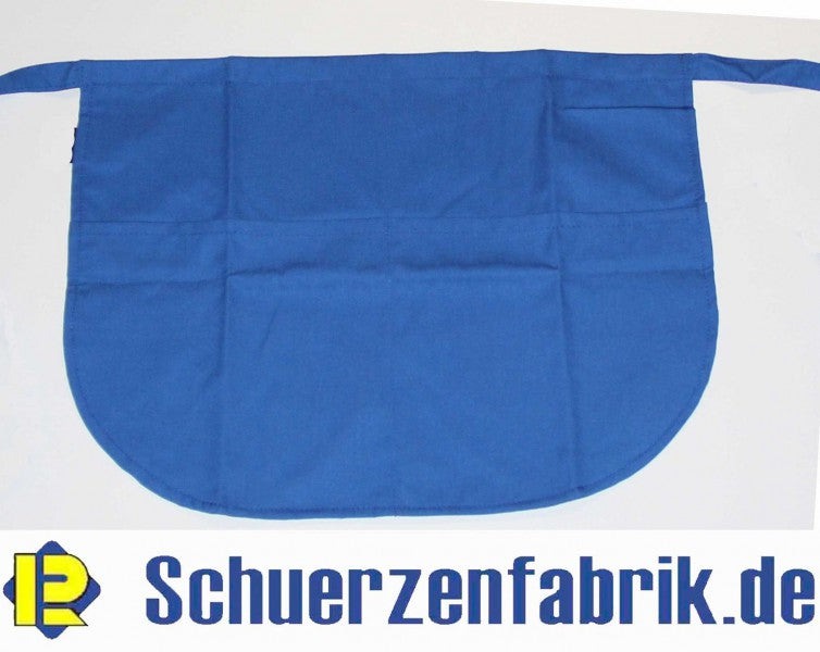 Vorbinder Vorstecker Bistroschürze Kellnerschürze blau 47x36