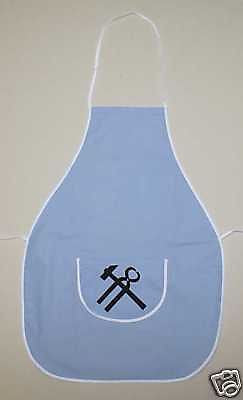 Work apron children's apron painting apron size M blue