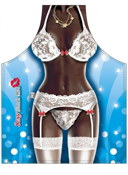 Partyschürze Grillschürze Kochschürze Sexy Black Girl