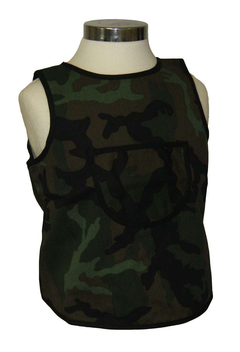 Kinderschürze Baumwolle Malschürze Backen Essen Camouflage