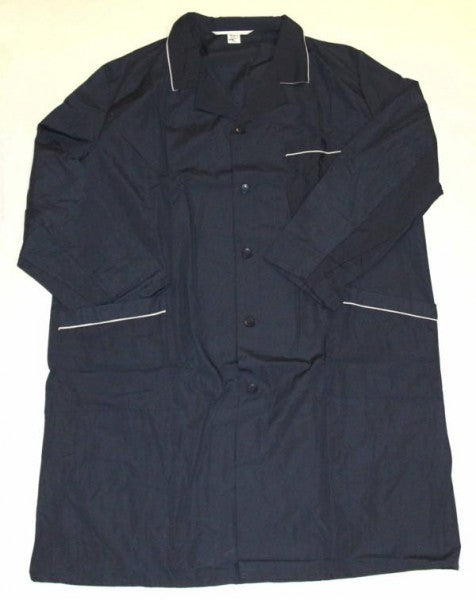 Herren Berufsmantel Arbeitskittel Kittel Mantel dunkelblau Mischgewebe