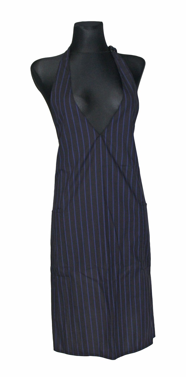 Trägerschürze Latzschürze Schürze Grillschürze Luxour blauschwarz