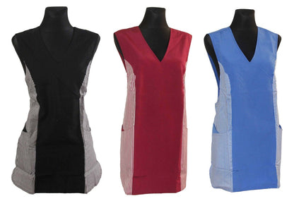 Chasuble Kasack Überwurf Schürze schwarz, rot, blau, weiß