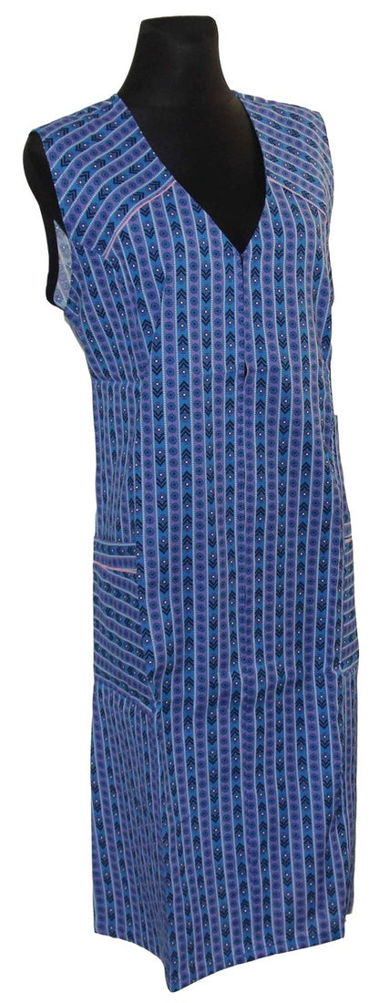 Reißverschlusskittel RV Kittel Schürze Hauskleid Baumwolle bunt