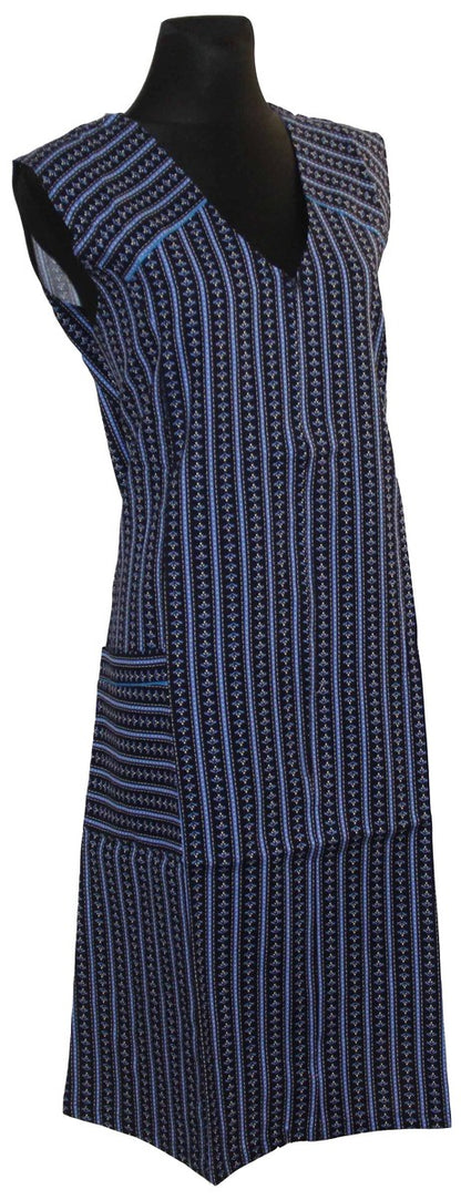 Reißverschlusskittel RV Kittel Schürze Hauskleid Baumwolle bunt