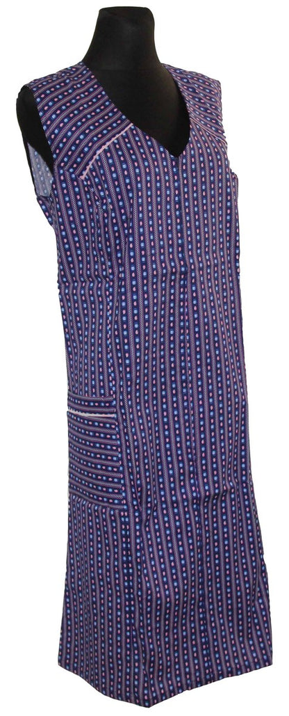Reißverschlusskittel RV Kittel Schürze Hauskleid Baumwolle bunt