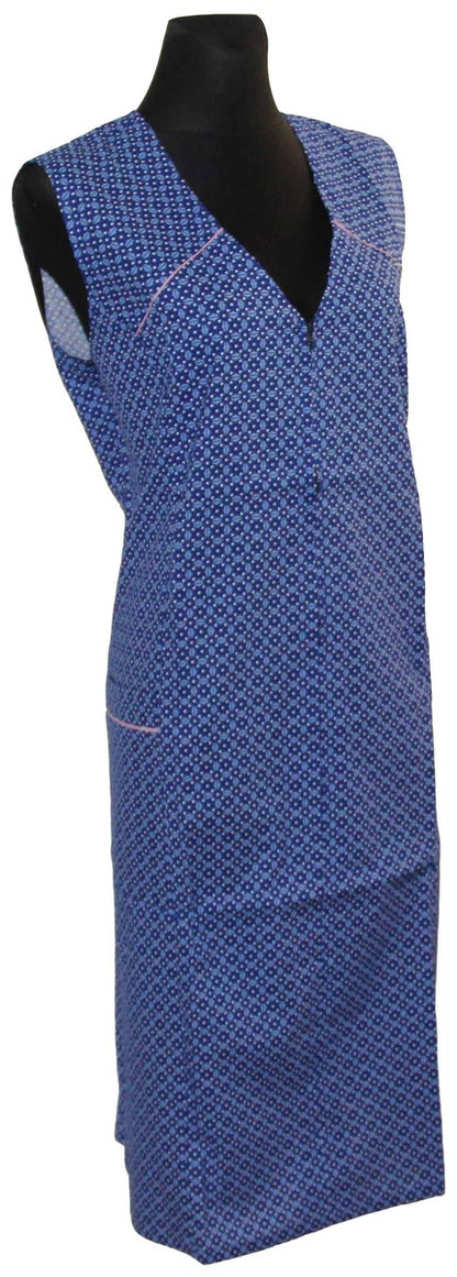 Reißverschlusskittel RV Kittel Schürze Hauskleid Baumwolle bunt