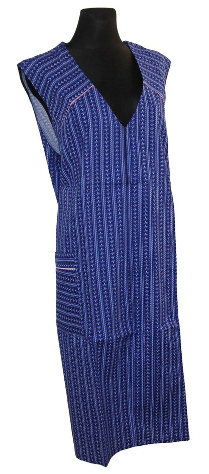 Reißverschlusskittel RV Kittel Schürze Hauskleid Baumwolle bunt