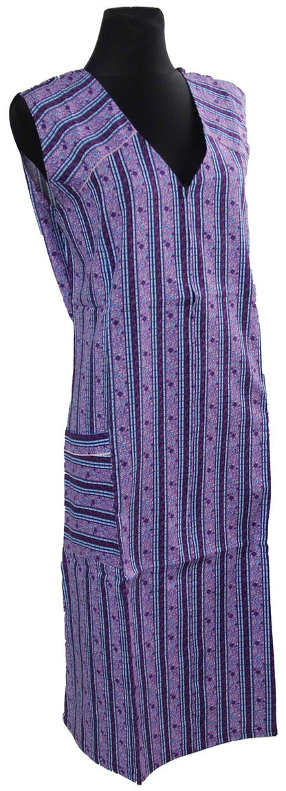 Reißverschlusskittel RV Kittel Schürze Hauskleid Baumwolle bunt