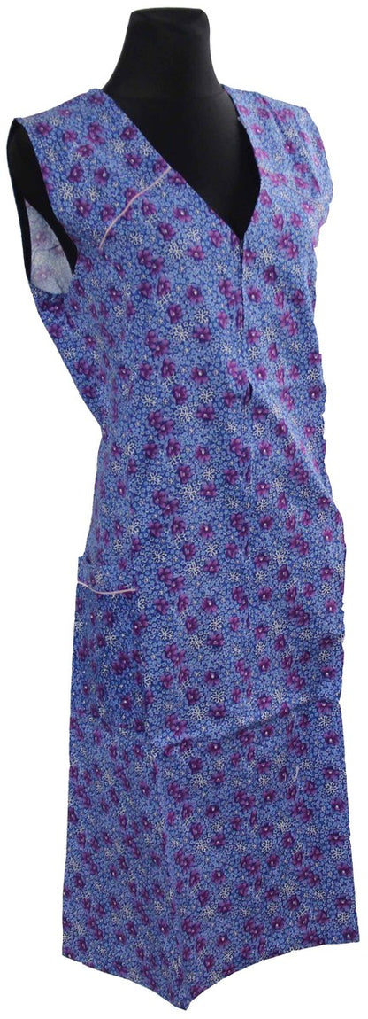 Reißverschlusskittel RV Kittel Schürze Hauskleid Baumwolle bunt