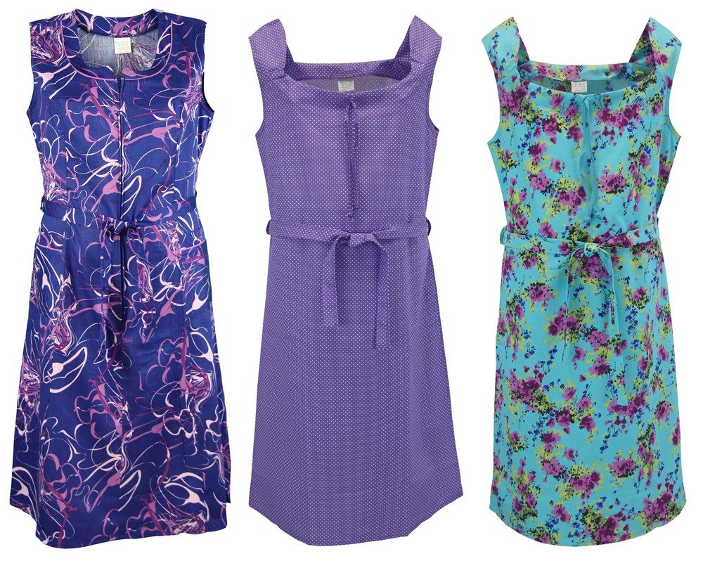 Kleid Trägerkleid Hauskleid Gartenkleid Strandkleid bunt
