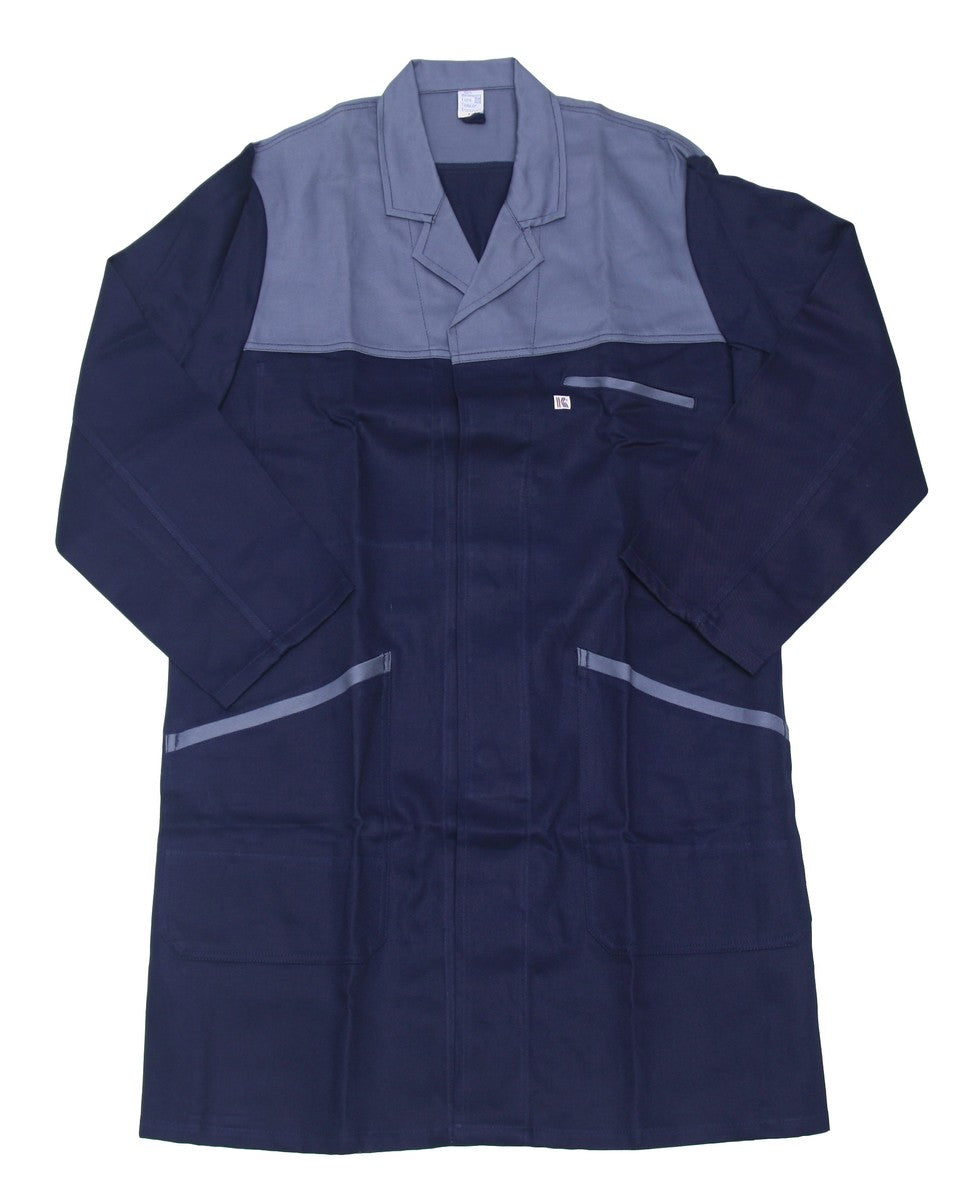 Men's Professional Lab Coat Work Coat Gown 3/4 Length Cotton