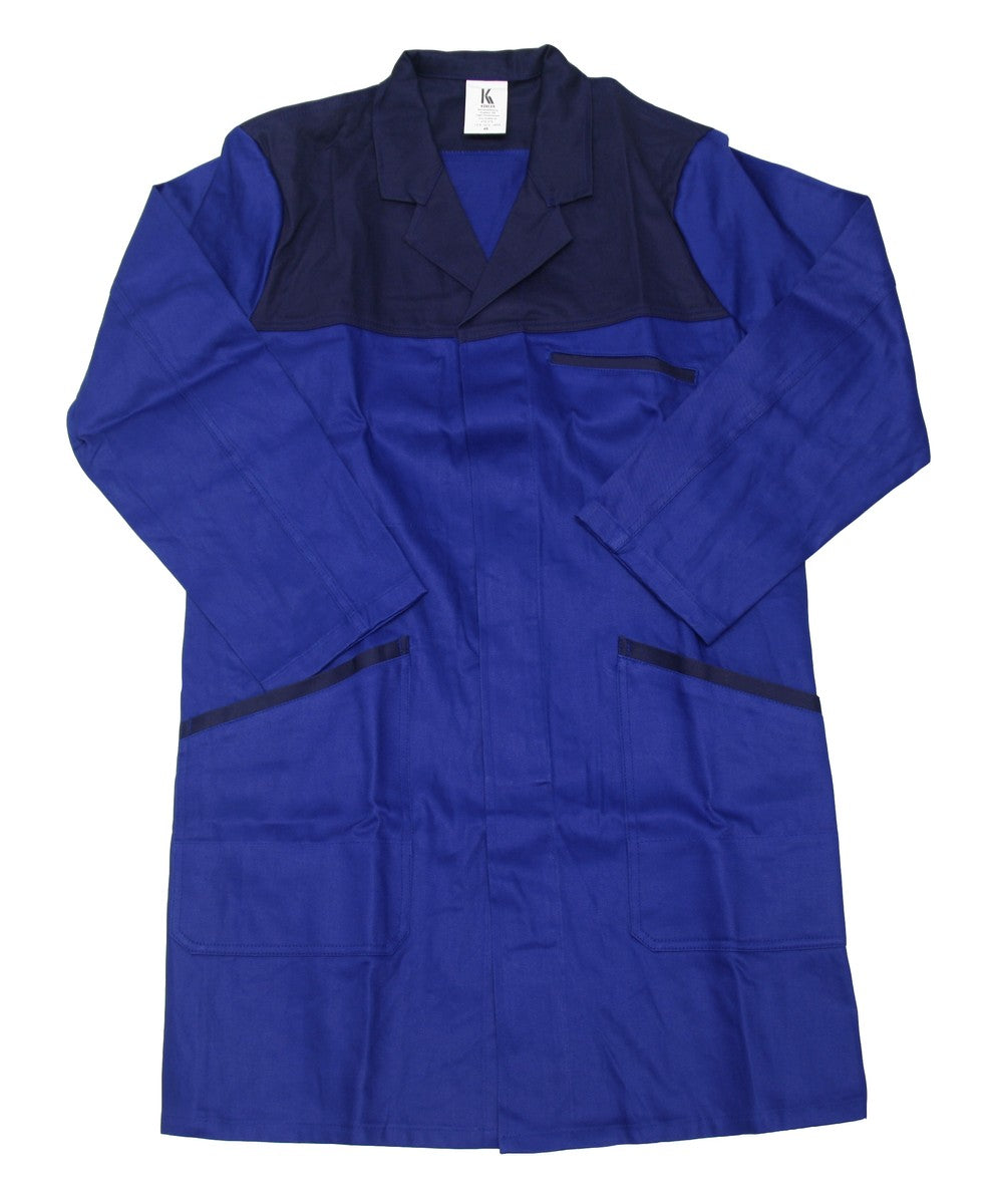 Men's Professional Lab Coat Work Coat Gown 3/4 Length Cotton