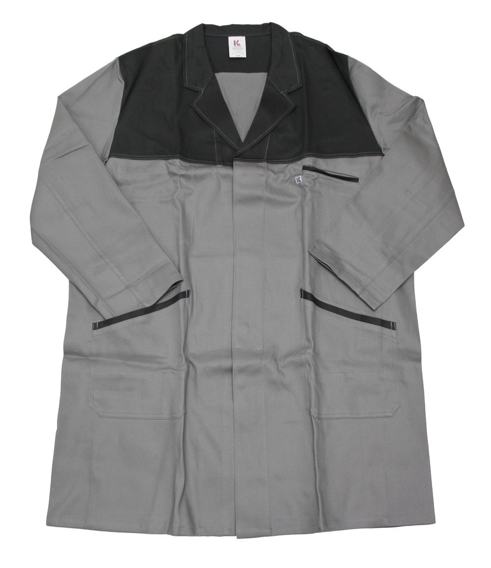 Men's Professional Lab Coat Work Coat Gown 3/4 Length Cotton