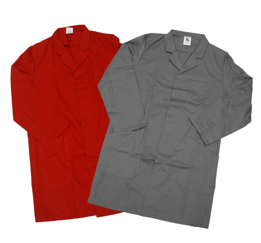 Herren Berufsmantel Arbeitskittel Kittel Mantel 3/4 lang Baumwolle/Polyester