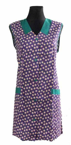 Tunic Smock short Apron 7/8 Tunic sleeveless Cotton colorful Floral