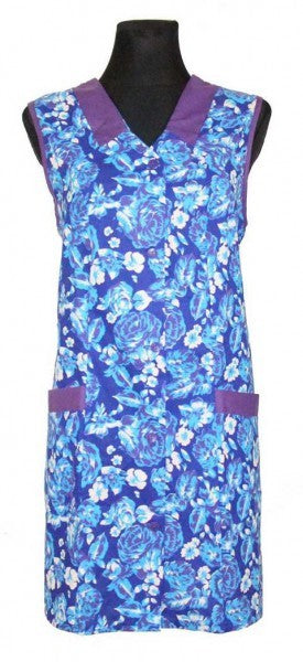 Tunic Smock short Apron 7/8 Tunic sleeveless Cotton colorful Floral