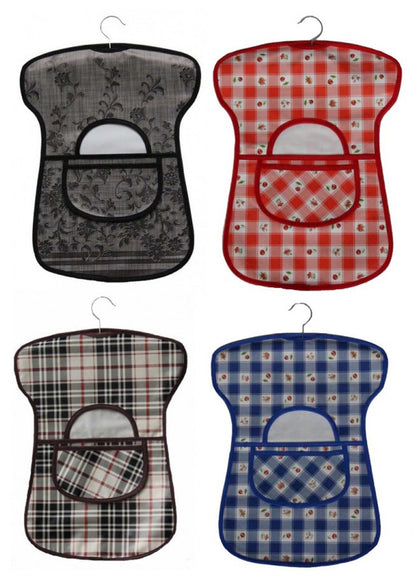 Klammerschürze Klammersack Wachstuch Klammertasche
