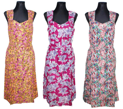 Kleid Trägerkleid Hauskleid Gartenkleid Strandkleid Dederon Nylon