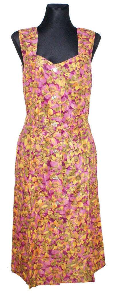 Kleid Trägerkleid Hauskleid Gartenkleid Strandkleid Dederon Nylon
