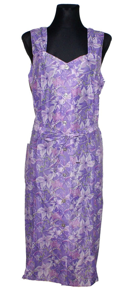 Kleid Trägerkleid Hauskleid Gartenkleid Strandkleid Dederon Nylon