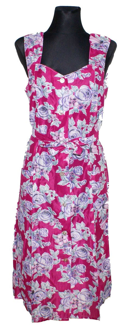 Kleid Trägerkleid Hauskleid Gartenkleid Strandkleid Dederon Nylon
