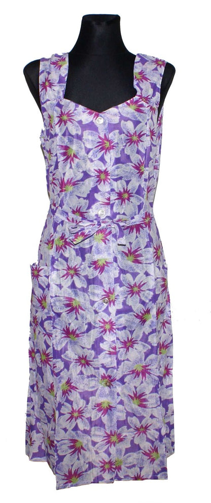 Kleid Trägerkleid Hauskleid Gartenkleid Strandkleid Dederon Nylon
