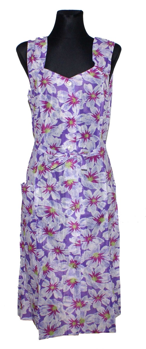 Dress sundress house dress garden dress beach dress Dederon nylon