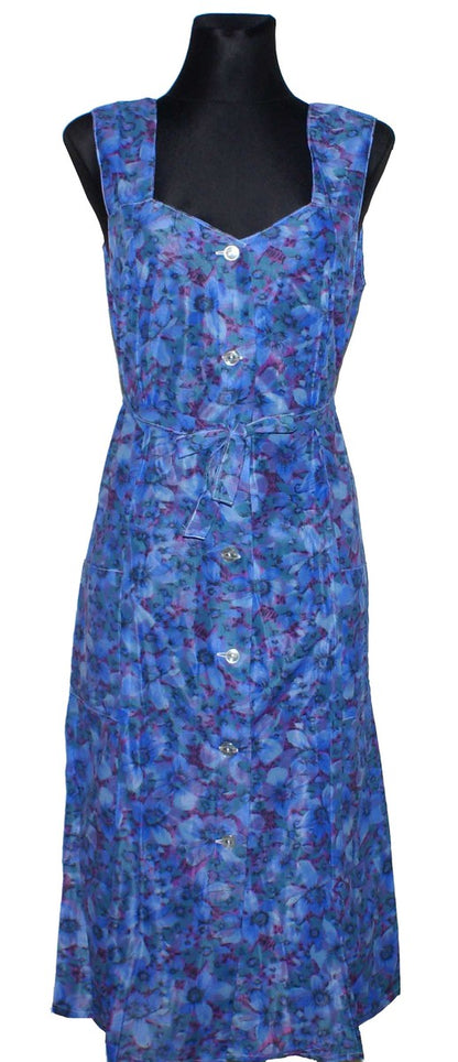 Kleid Trägerkleid Hauskleid Gartenkleid Strandkleid Dederon Nylon