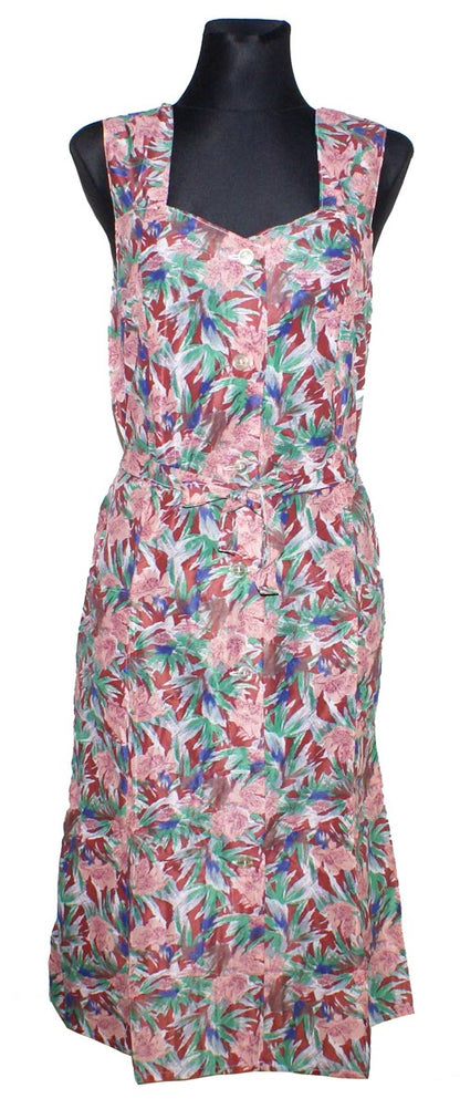 Kleid Trägerkleid Hauskleid Gartenkleid Strandkleid Dederon Nylon