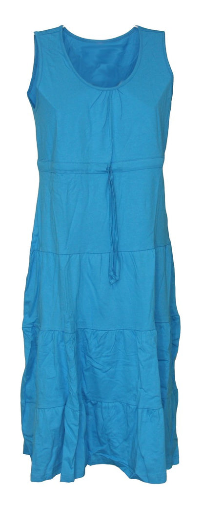 Kleid Hauskleid Gartenkleid Strandkleid Jersey rot, blau, lila