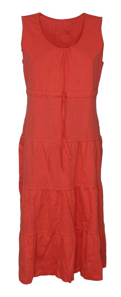Kleid Hauskleid Gartenkleid Strandkleid Jersey rot, blau, lila
