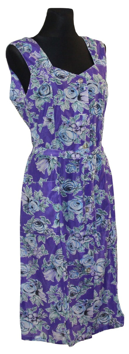 Kleid Trägerkleid Hauskleid Gartenkleid Strandkleid Dederon Nylon