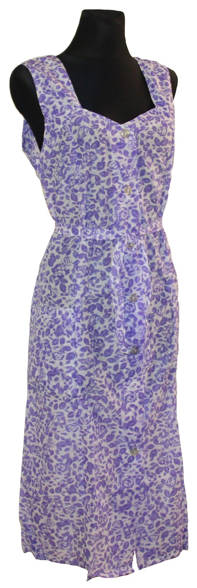 Kleid Trägerkleid Hauskleid Gartenkleid Strandkleid Dederon Nylon