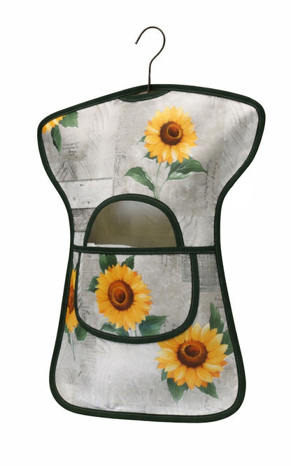Apron Factory Klammerkleid Oilcloth GDR Style with Wooden Hanger 37 x 48 cm