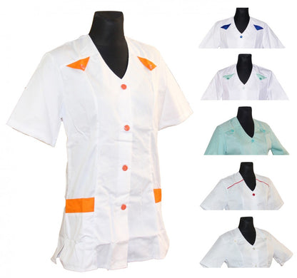 Schwesternkasack Damen Kasack Hosenkasack 1/4 Arm