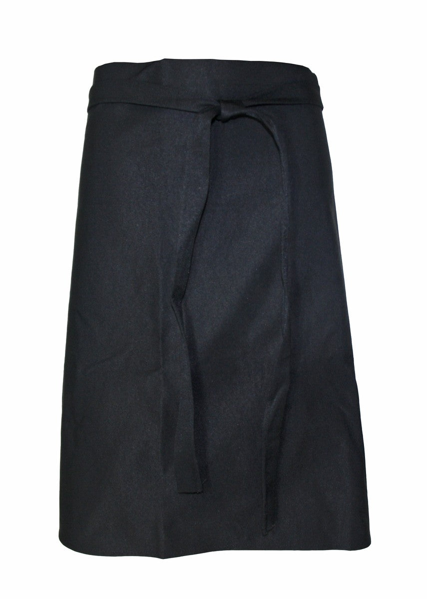 Vorbinder Schürze Bistroschürze Servierschürze schwarz