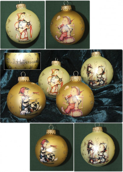 Hummel Christbaumschmuck Weihnachtskugeln Glaskugel Anhänger Baumschmuck Weihnachten Krebs Glas Lauscha