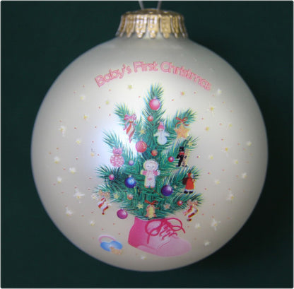 Baby´s First Christmas Christbaumschmuck Weihnachtskugeln Glaskugel Baumschmuck Weihnachten