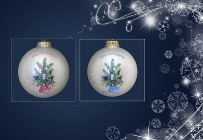 Baby´s First Christmas Christbaumschmuck Weihnachtskugeln Glaskugel Baumschmuck Weihnachten