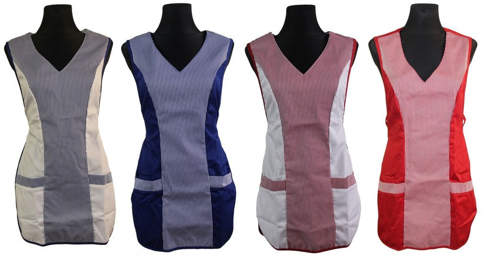 Chasuble Kasack Überwurf Schürze versch. Farben zum Knöpfen oder Binden