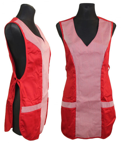 Chasuble Kasack Überwurf Schürze versch. Farben zum Knöpfen oder Binden