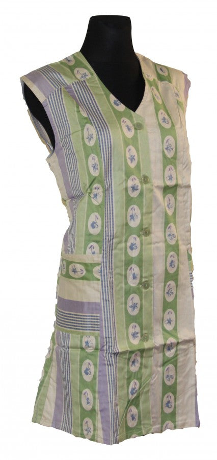 Tunic, Short Lab Coat, Apron, Sleeveless, Cotton Sateen
