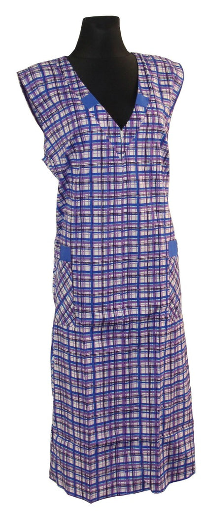 Reißverschluss RV Kittel Schürze Hauskleid Baumwolle