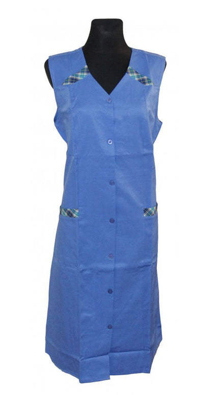 Damenkittel Kittel Schürze ohne Arm Baumwolle/Polyester