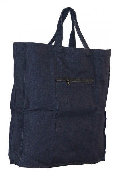 Jeans Einkaufs Beutel Tasche Ostalgie auch für Flaschen-