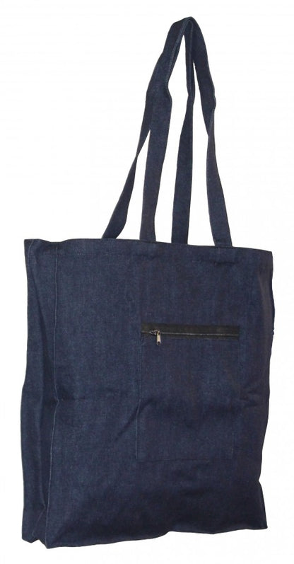 Jeans Einkaufs Beutel Tasche Ostalgie auch für Flaschen-